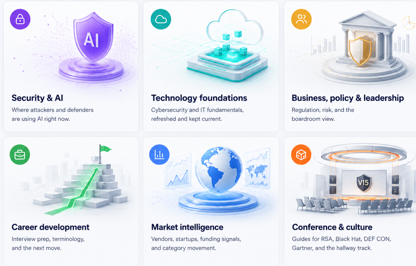 Vantage15 cybersecurity and IT learning dashboard overview